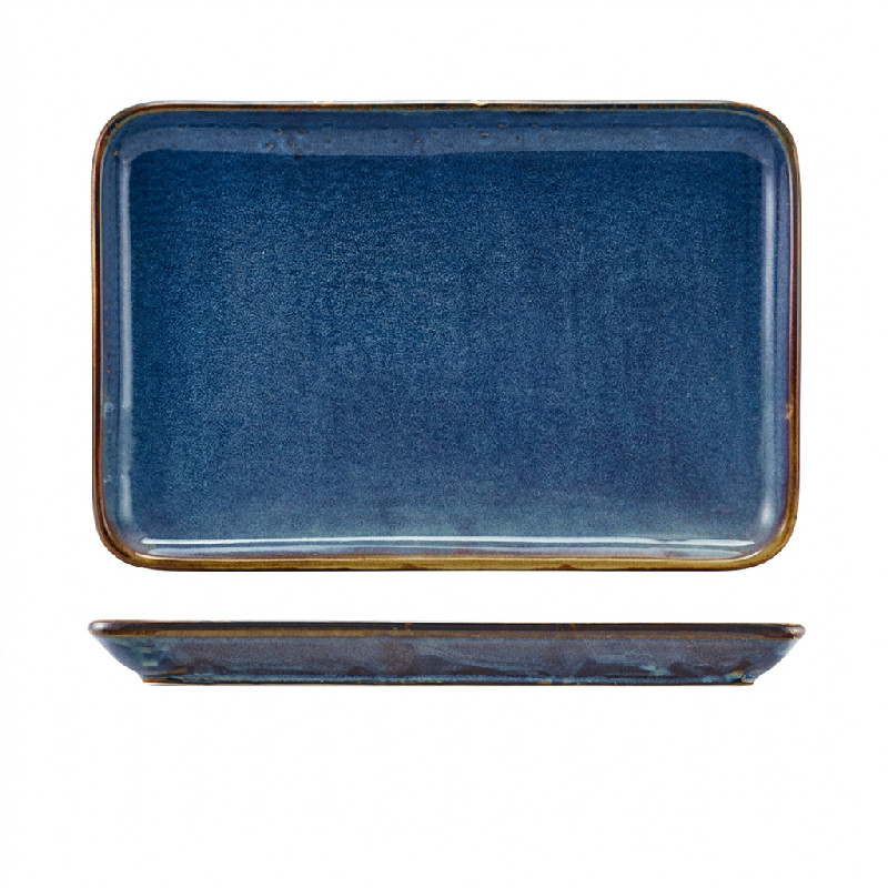 Terra Aqua Blått Rektangulärt Fat 30 x 20 cm