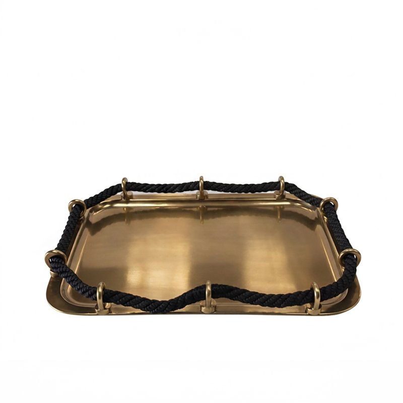 Rivage Premium Antik Serveringsbricka med rep