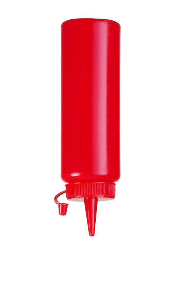 Hendi Dressingflaska Röd Plast 200ml 558010 by Hendi color Svart
