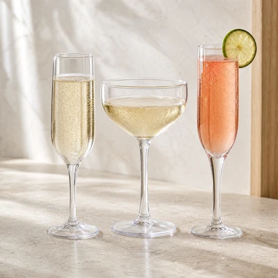 Champagneglas i polykarbonat