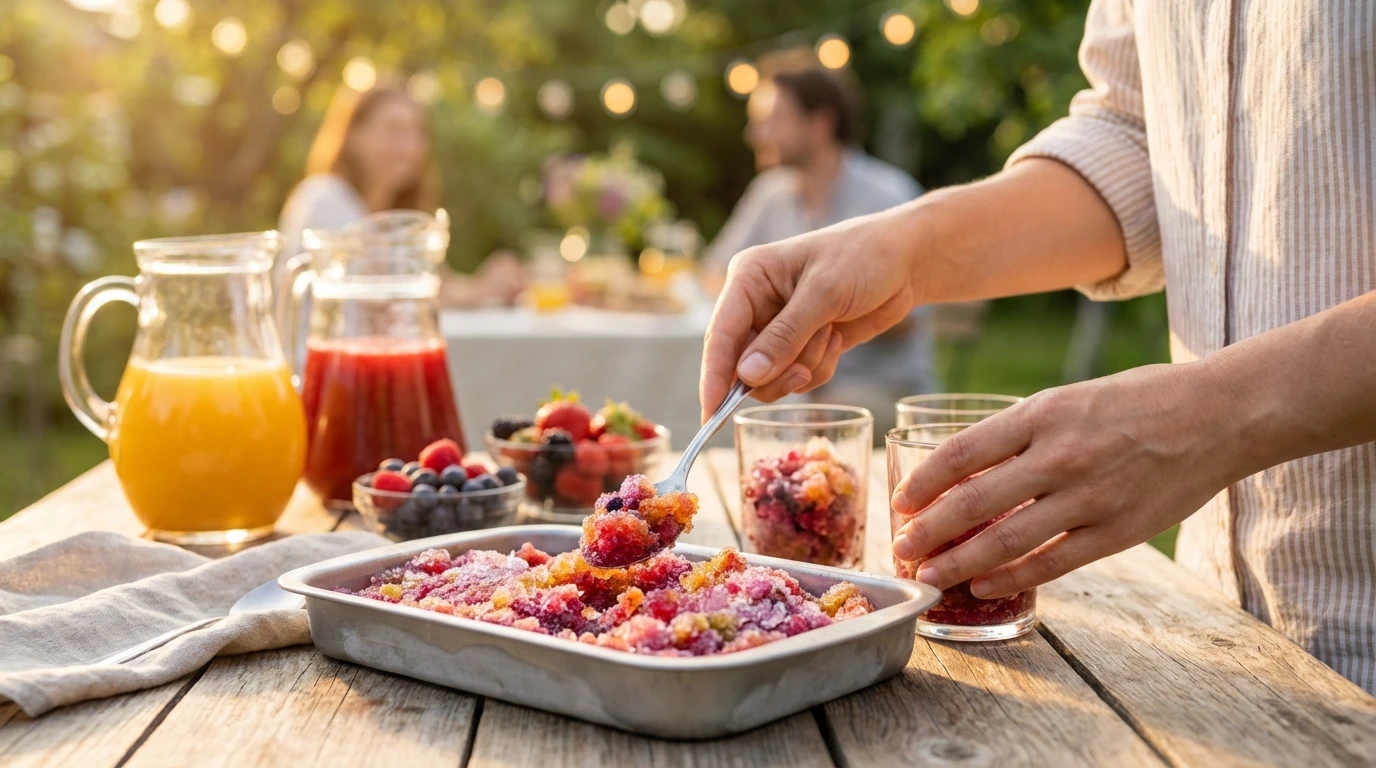 Hemmagjord slush ice juice: Gör din egen is utan maskin