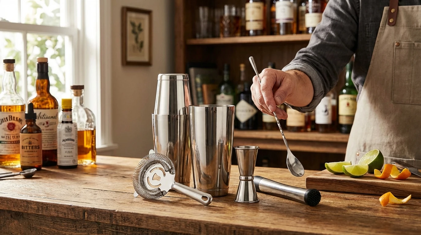Komplett shaker-set: All utrustning du behöver till hemmabaren