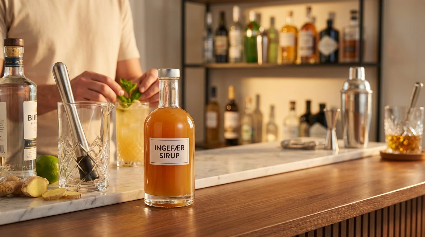 Ingefärssirap till cocktails: Ge dina drinkar en kryddig kick