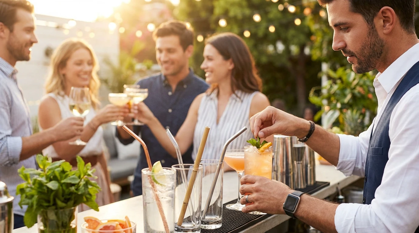 Sugrör till cocktails: Guide till de bästa typerna och materialen