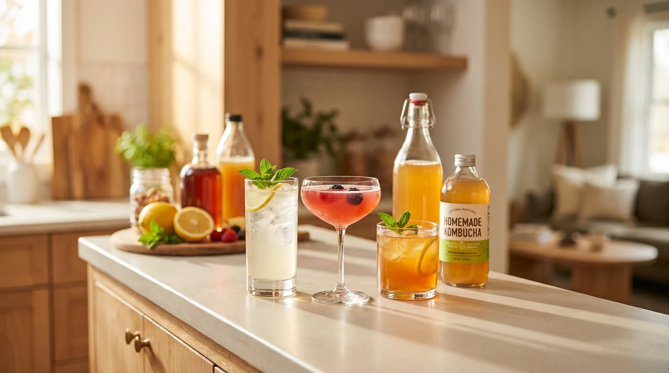 Kombucha Cocktail Guide: Färska recept med fermenterat te