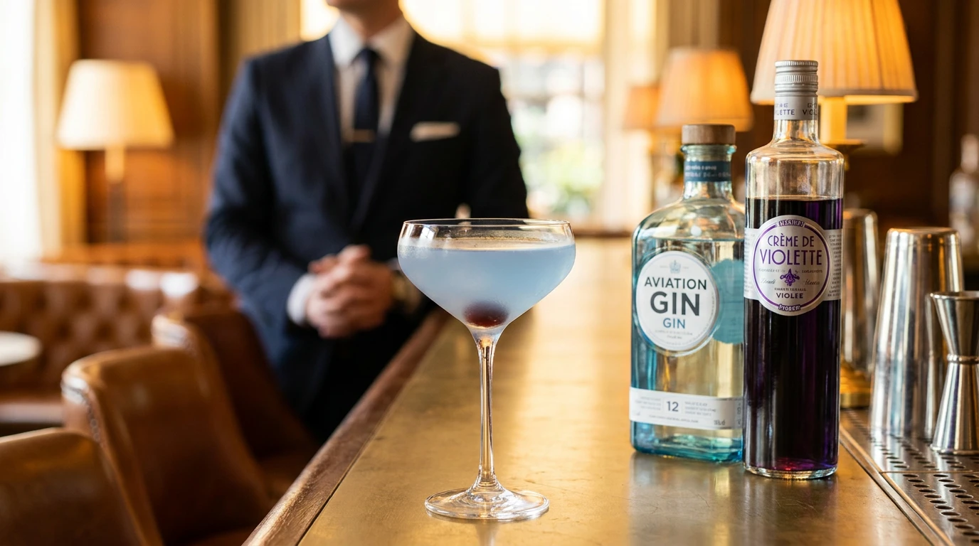 Aviation cocktail recept: Den vackra blå klassikern