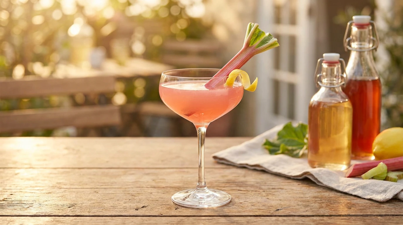 Skapa en magisk cocktail med rabarbersirap – få receptet här
