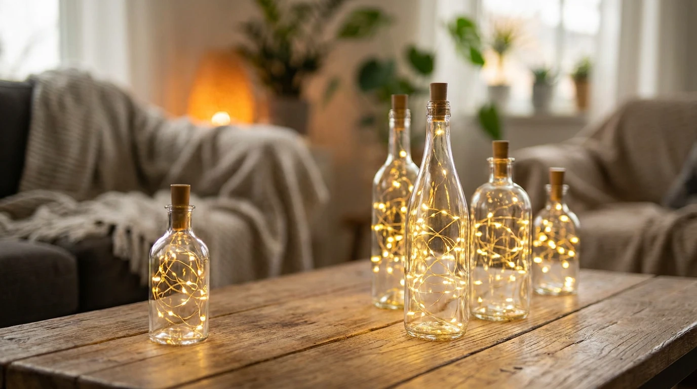 LED flaskljusguide: Skapa mysig stämning i dina flaskor