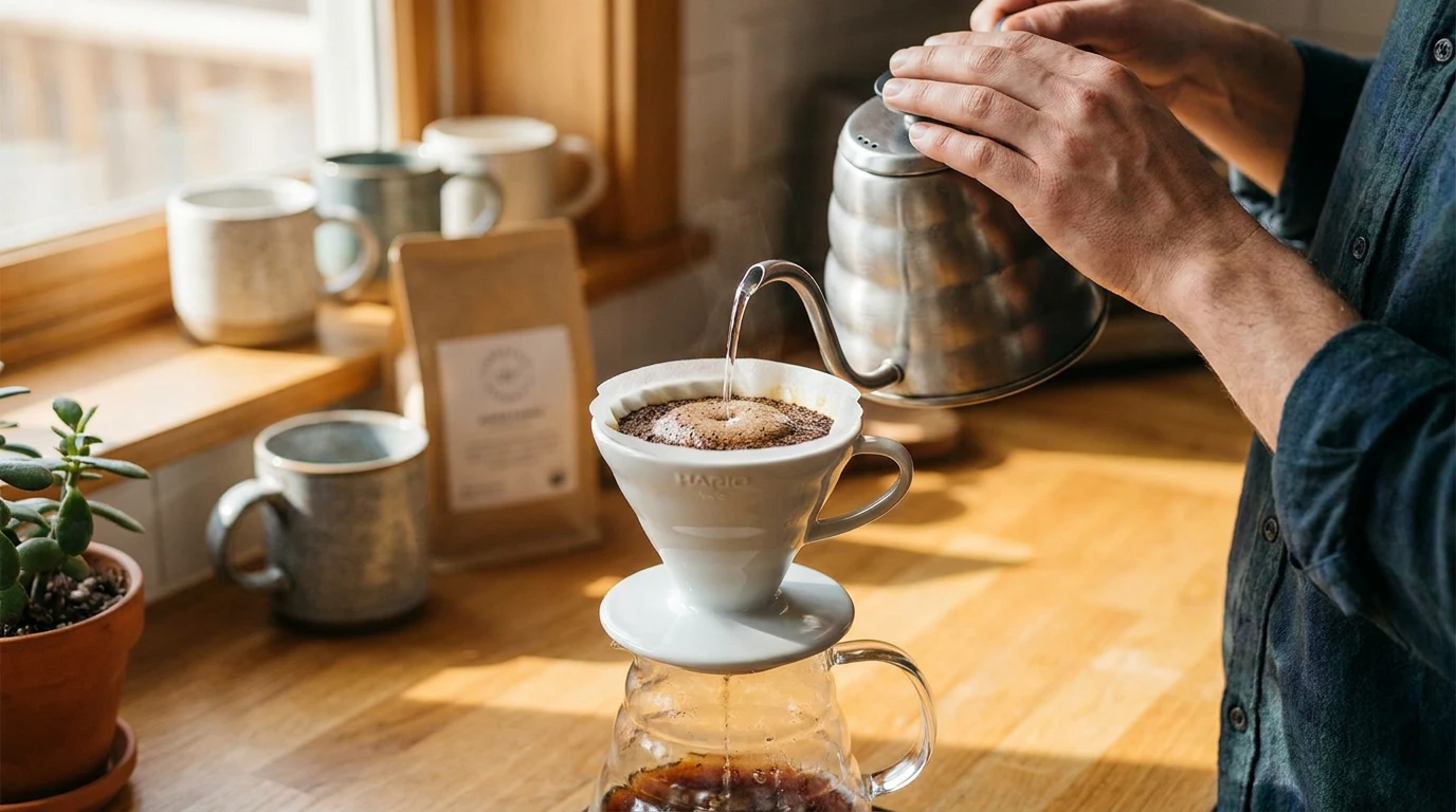 Pour over kaffe? Vad är det egentligen och hur skiljer sig Hario från gammaldags filterkaffe?