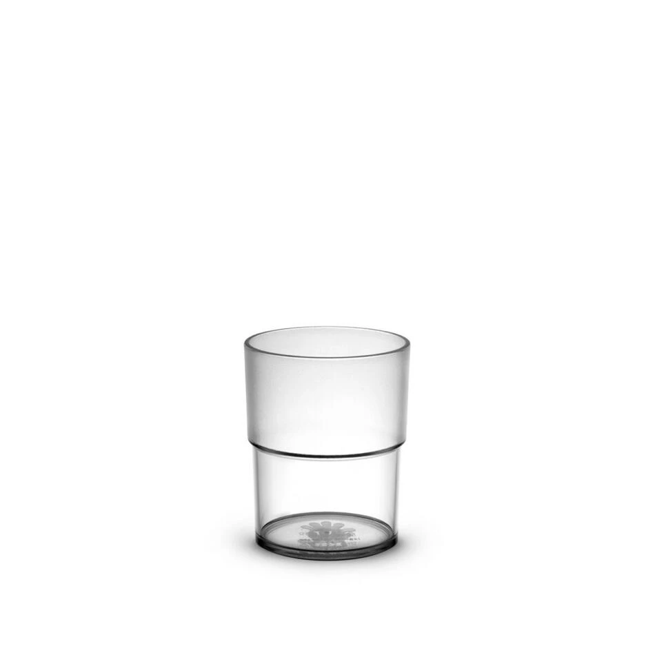 Stapelbart glas 16 cl i polykarbonat ECO16-T by Rbdrinks color Svart
