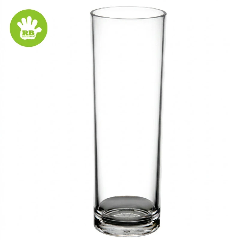 Longdrinkglas 20 cl i klar polykarbonat FAN22-T by Rbdrinks color Svart