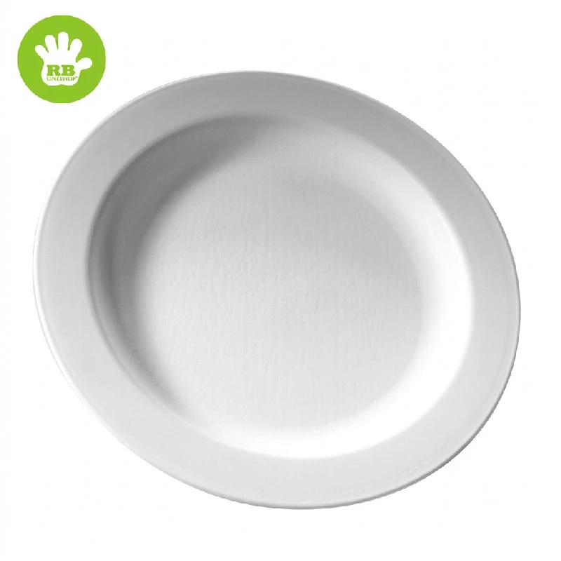 Tallrik Ø18 cm vit polykarbonat PA18-T by Rbdrinks color Svart