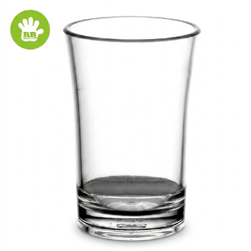 Shotglas 2 cl i klar polykarbonat SHT3-T by Rbdrinks color Svart