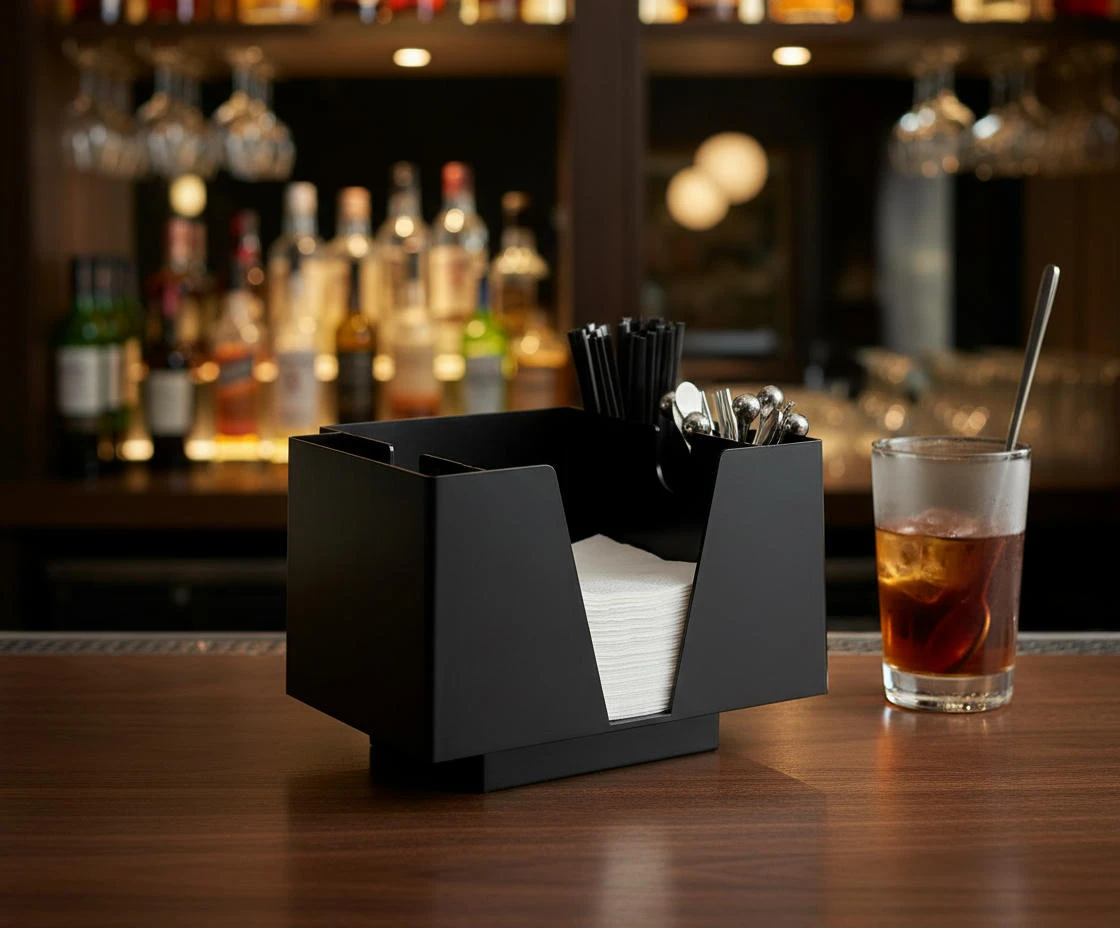 3 Part Bar Organizer Black btbl3473 by Beaumont color Svart