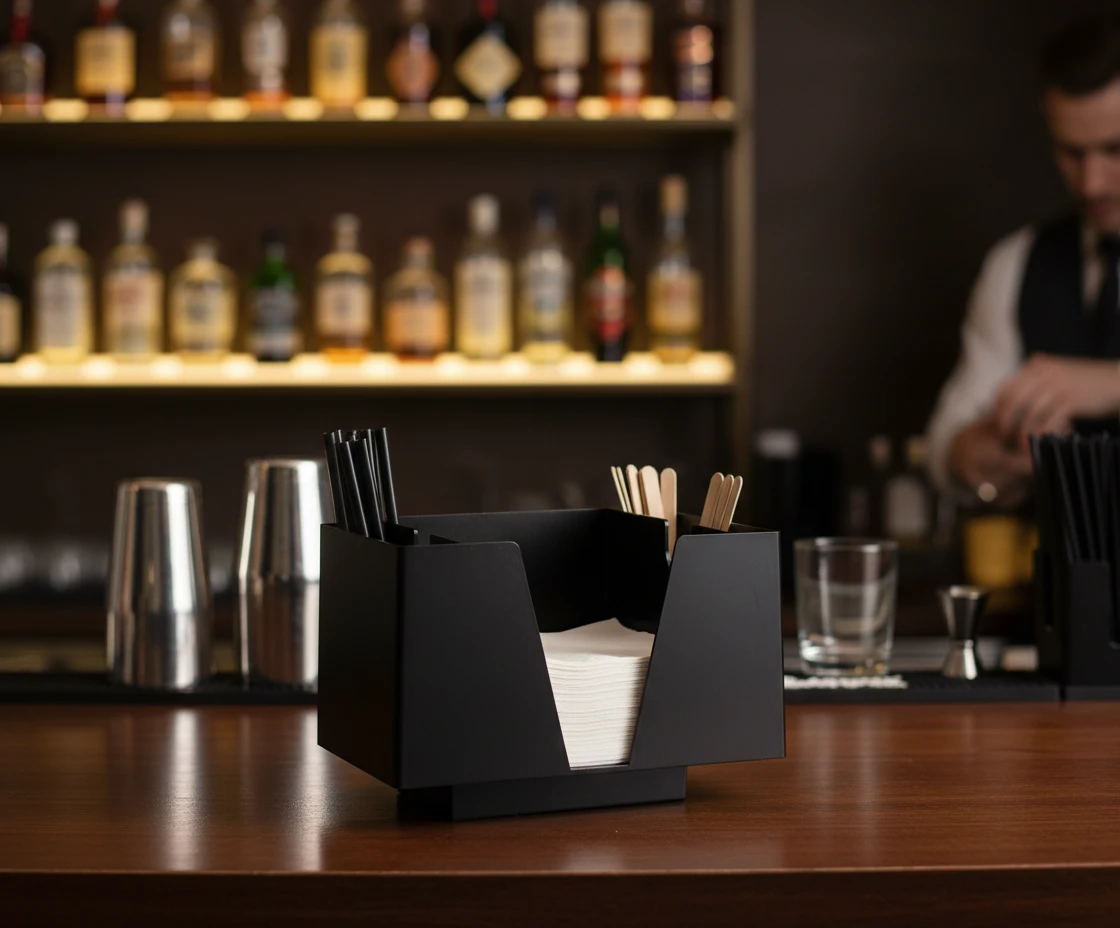 3 Part Bar Organizer Black btbl3473 by Beaumont color Svart
