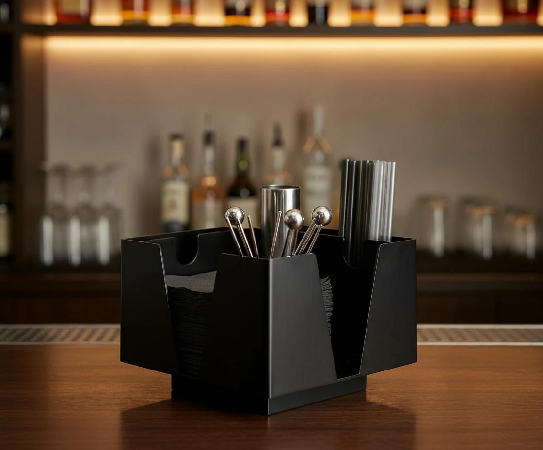 3 Part Bar Organizer Black btbl3473 by Beaumont color Svart