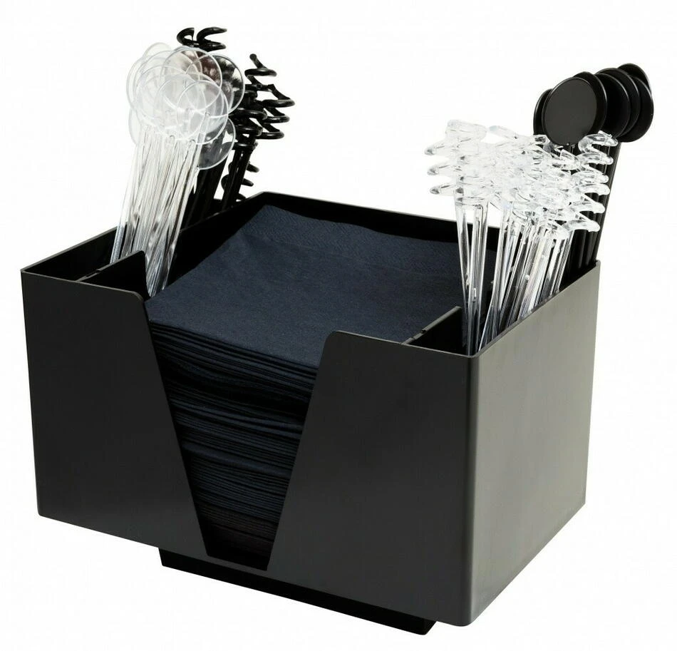 3 Part Bar Organizer Black btbl3473 by Beaumont color Svart