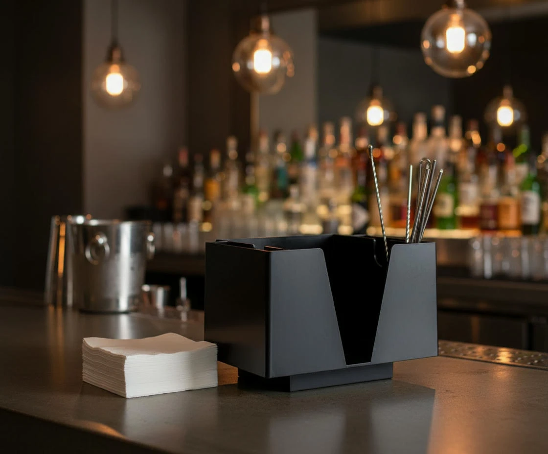 3 Part Bar Organizer Black btbl3473 by Beaumont color Svart