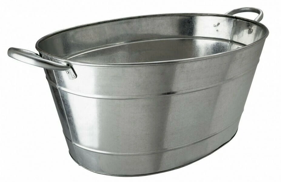 Ishink i galvaniserat stål 25 l BTBL3505 by Beaumont color Silver