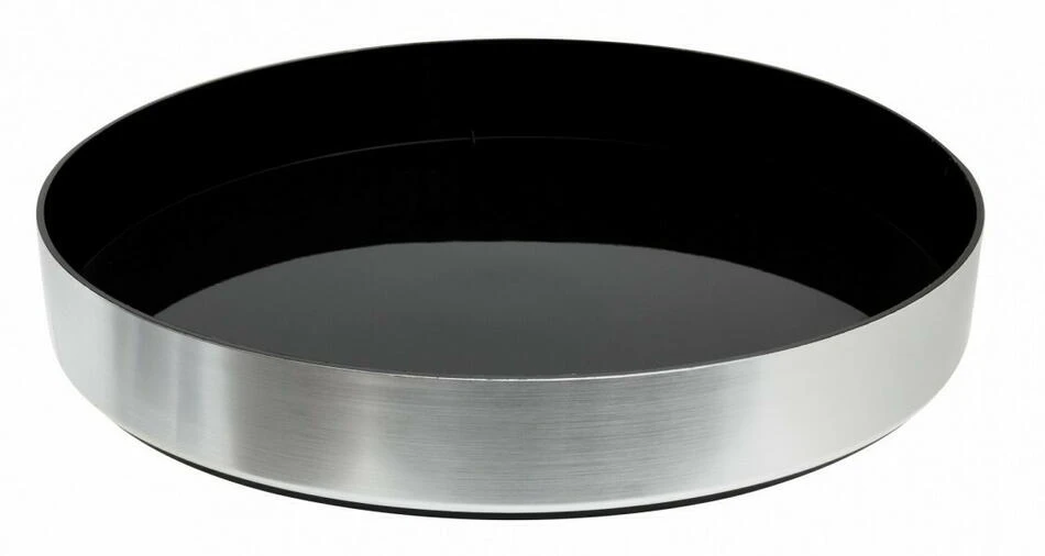 Svart serveringsbricka - Aluminium Effect BTBL3517 by Beaumont color Svart