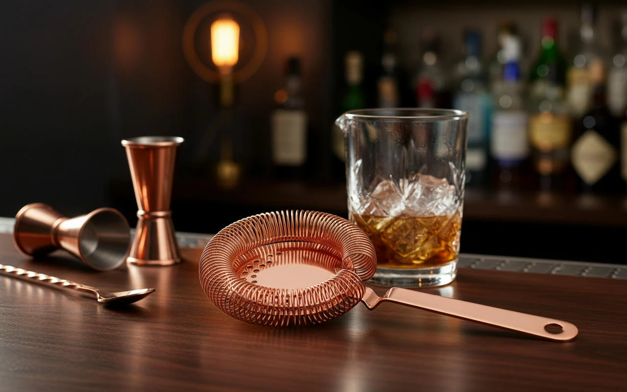 Barsil / Hawthorne strainer i koppar - Mezclar BTBL3362 by Beaumont color Koppar