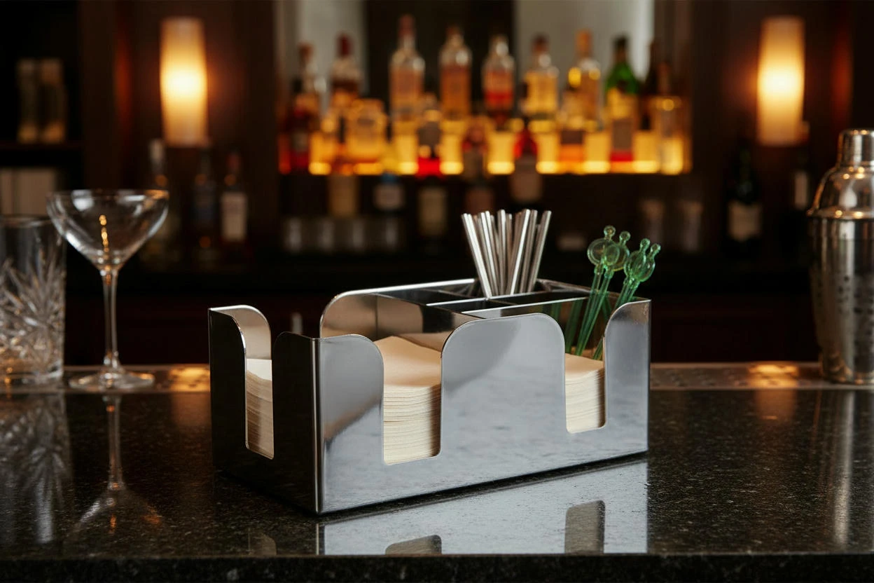 Bar Caddy - Förkromad BTBL3535CHR by Beaumont color Silver