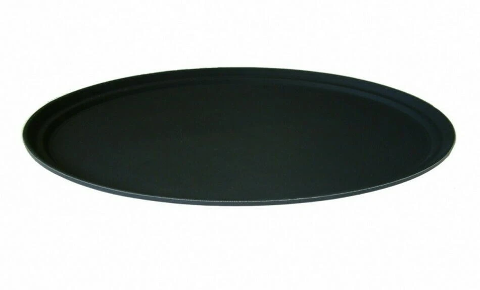 Serveringsbricka 55 cm – Oval Svart Non-Slip BTBL3594 by Beaumont color Svart