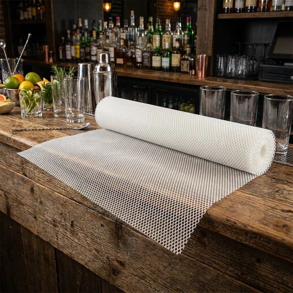 Hyllmatta - Vit - 61cm x 10m BTBL3685WH by Beaumont color Vit