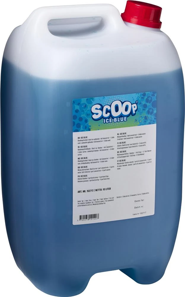 Scoop Slush Ice Koncentrat Ice Blue, 10L 65134 by SCOOP color Svart