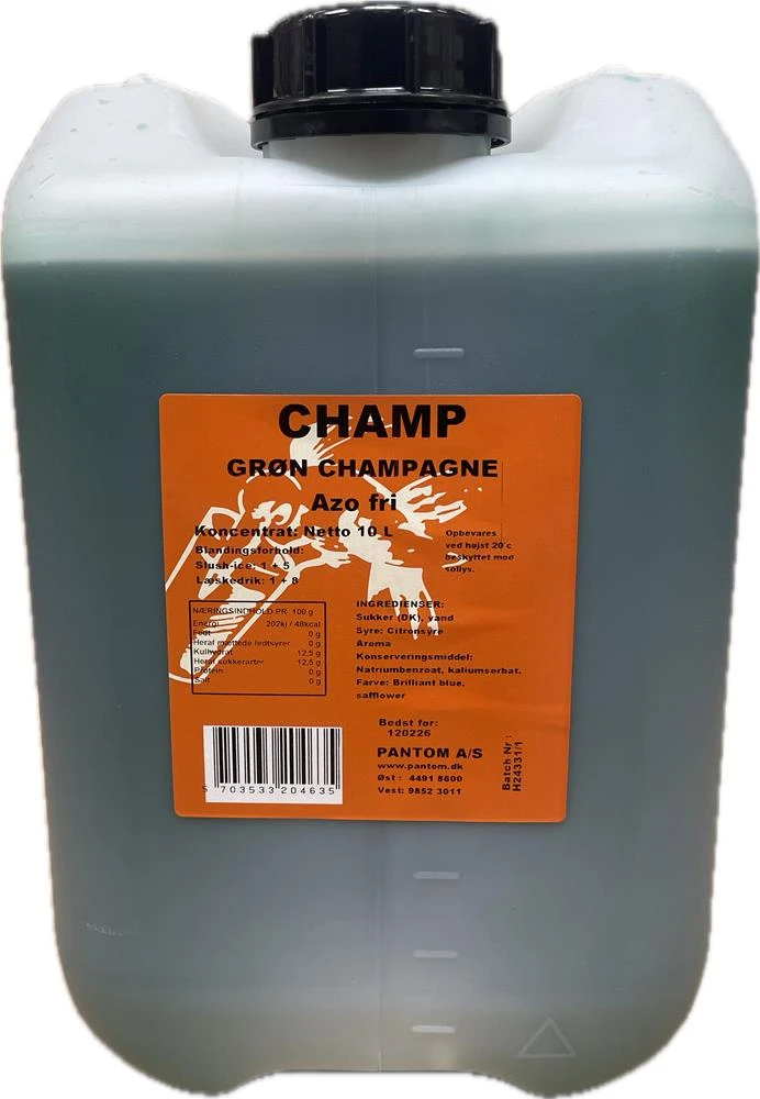 Champ Slushice Koncentrat Grön Champagne, 10L 65408 by CHAMP color Grön