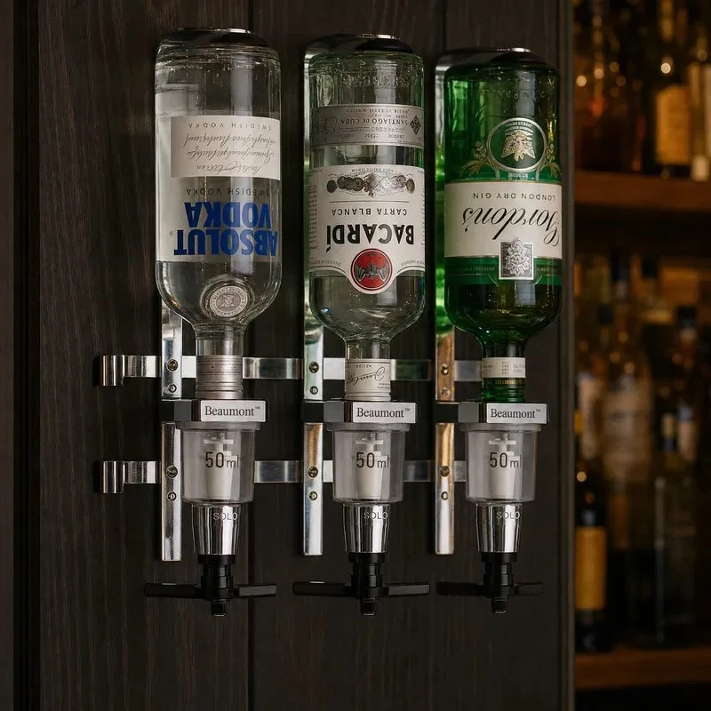 Klassiskt Chrome Spritmått - 50ml BTBL3099 by Beaumont color Svart