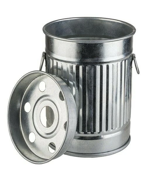 Askkopp Burk Ø 8,5 cm 11100578 by APS color Silver