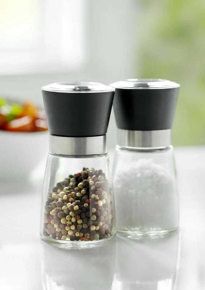 Steel-Function Salt- och Pepparkvarnset, 2 delar, Svart Lock ST58711 by Steel-Function color Svart