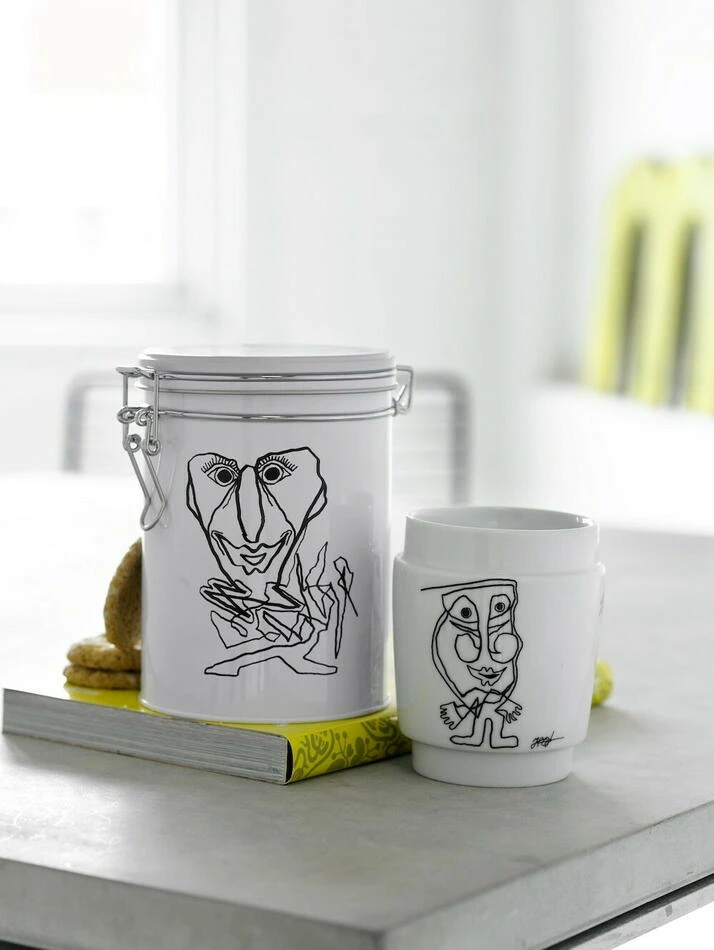 Steel-Function Konstmugg Svart/Vit 250 ml ST68143 by Steel-Function color Vit