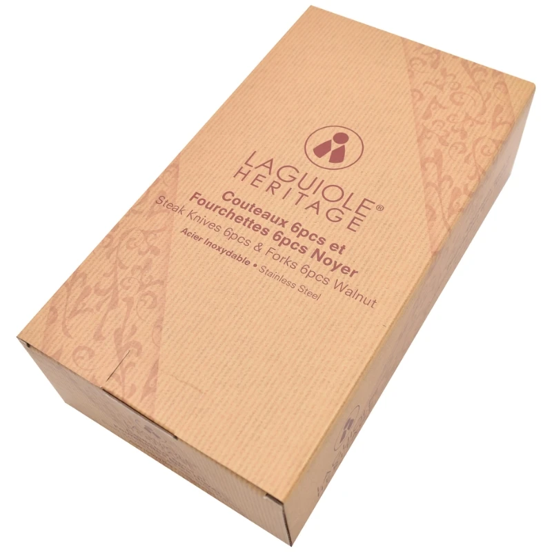 Laguiole Heritage Bestickset i Valnöt - 12 Delar 40271003 by Laguiole color Bruin
