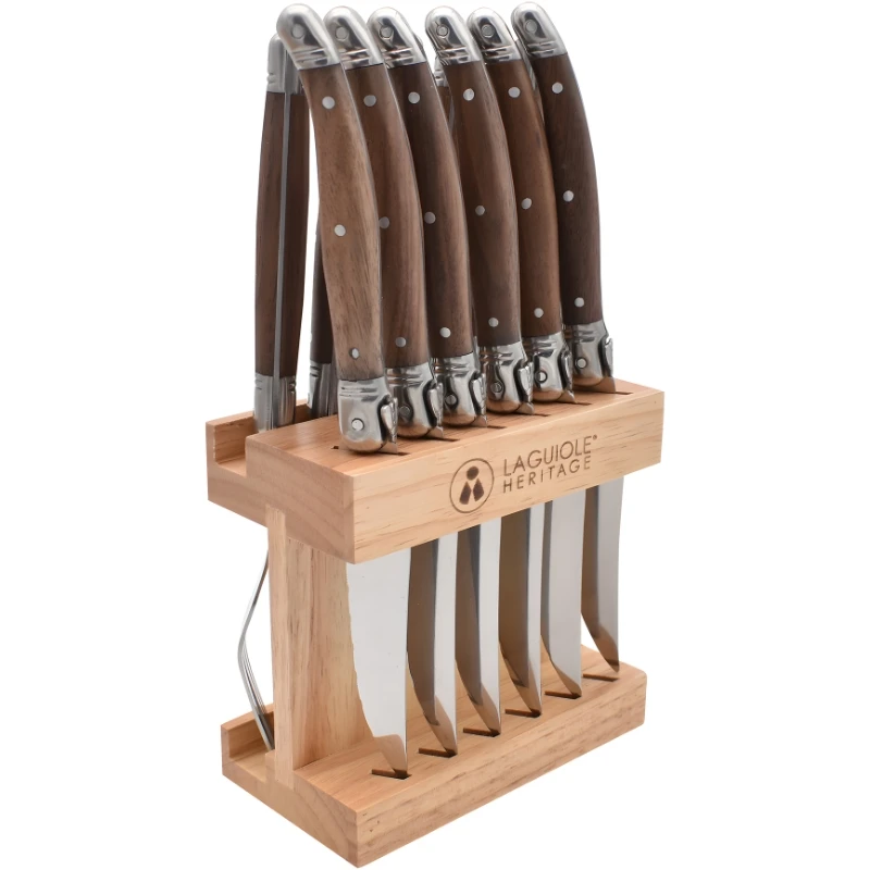 Laguiole Heritage Bestickset i Valnöt - 12 Delar 40271003 by Laguiole color Bruin