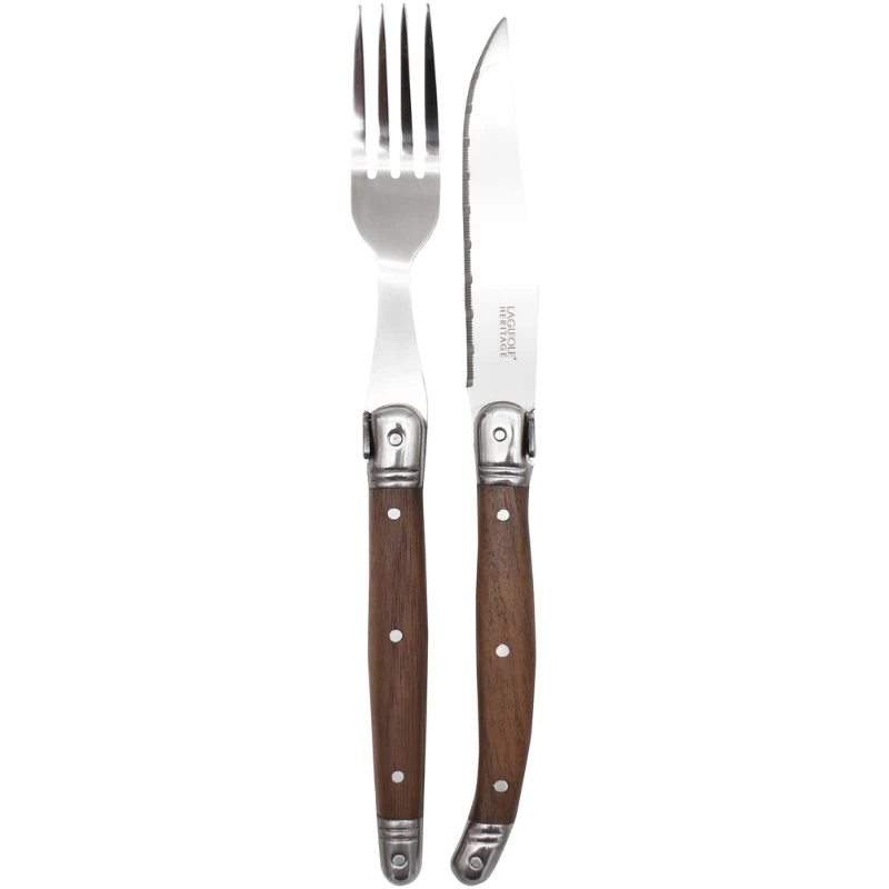 Laguiole Heritage Bestickset i Valnöt - 12 Delar 40271003 by Laguiole color Bruin