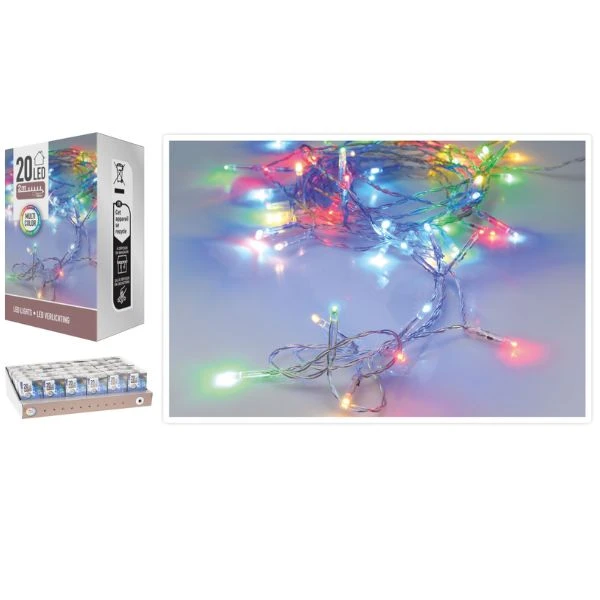 LED-lampor 20 st batteridrivna flerfärgade AX9800220 by Koop color Färgad