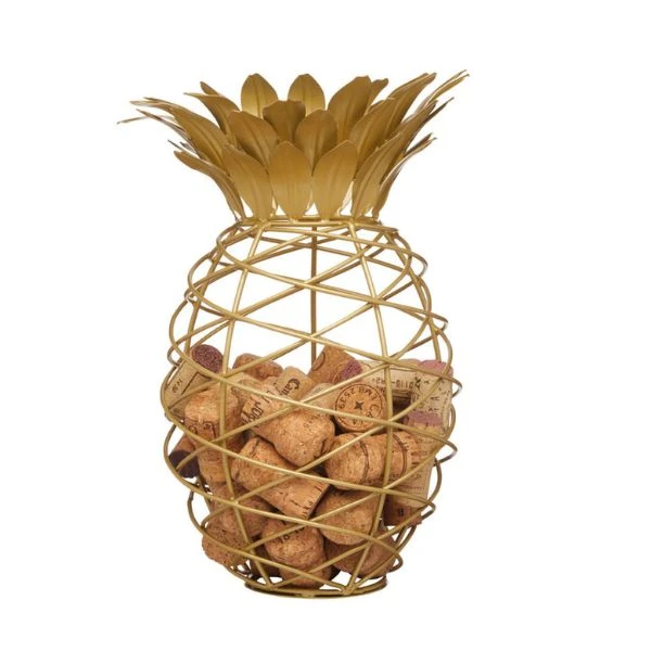 BarCraft Kapsyl- och Korksamlare Ananas Guld BCCORKHOLDER by BarCraft color Svart