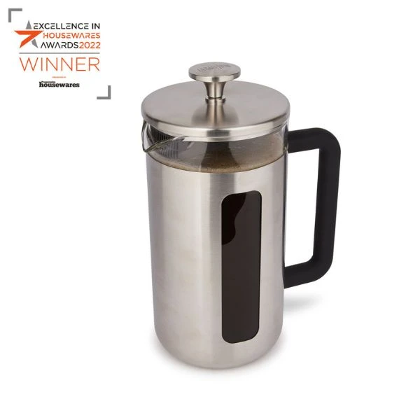 Pisa presskanna 8 koppar borstad krom La Cafetière LCPISA8CPSIL by La Cafetière color Svart