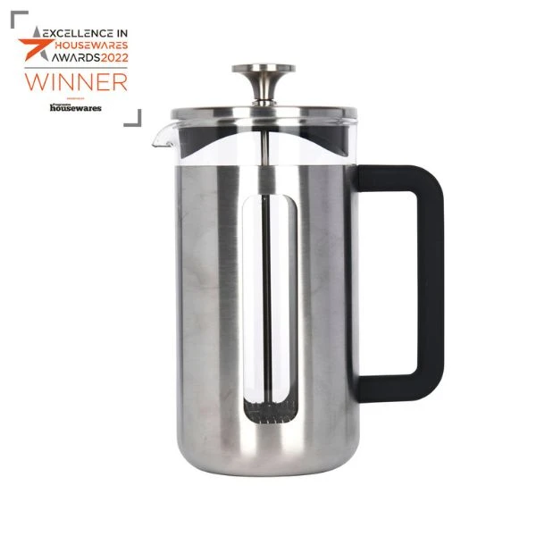 Pisa presskanna 8 koppar borstad krom La Cafetière LCPISA8CPSIL by La Cafetière color Svart