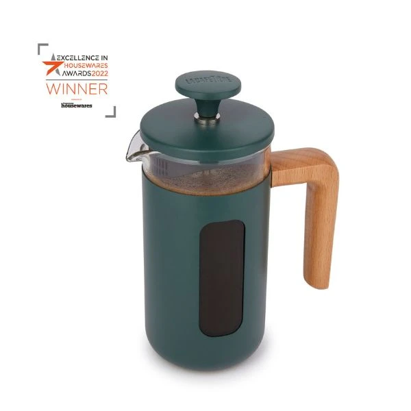 Pisa presskanna 3 koppar grön trähandtag La Cafetière LCPISA3CPGRNW by La Cafetière color Svart