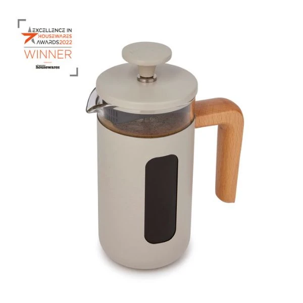 Pisa pressobryggare 3 koppar latte trähandtag La Cafetière LCPISA3CPLATW by La Cafetière color Svart