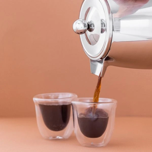 Pressobryggare 8 koppar dubbelväggigt rostfritt stål La Cafetière LCDBLSS8CUP by La Cafetière color Svart