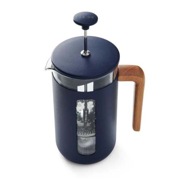 Pisa presskanna 8 koppar navy trähandtag La Cafetière LCPISA8CPNVY by La Cafetière color Svart