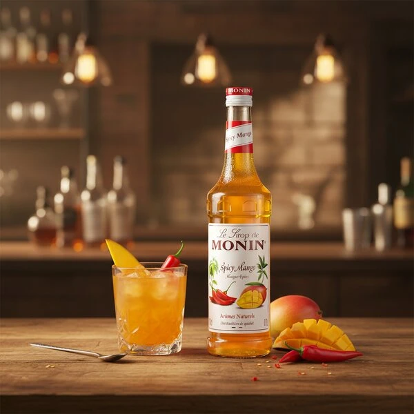 Monin Kryddig Mango Sirap FL 70 50000074 by MONIN color Svart