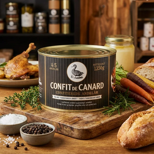 Confit de Canard DD 4/5 lår 1350G 12956 by Deli Drengene color Svart