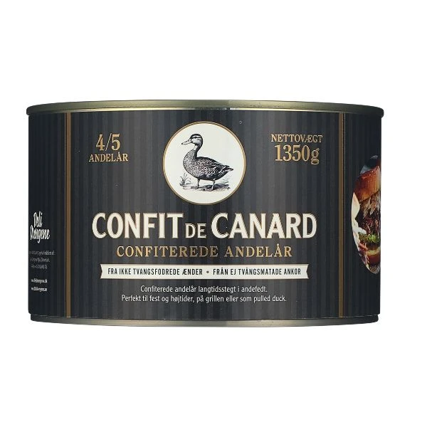 Confit de Canard DD 4/5 lår 1350G 12956 by Deli Drengene color Svart
