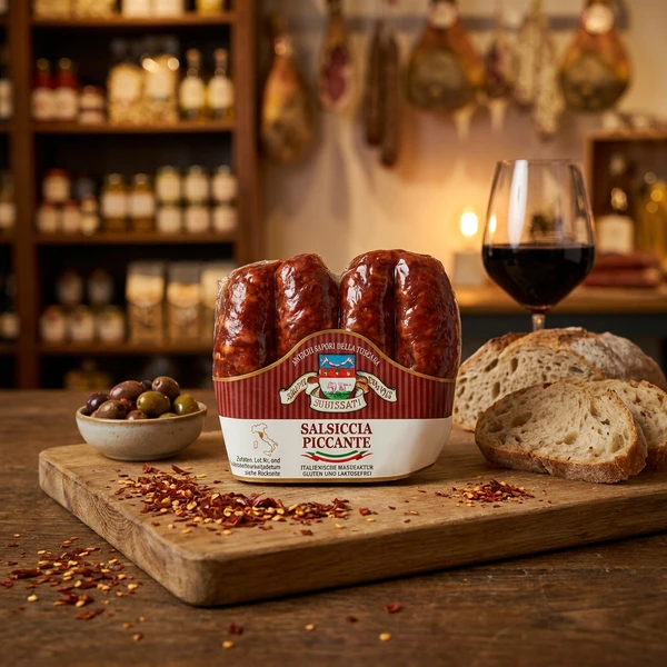 Torkad Salsiccia Chili 200g - Deli Pojkarna 1132 by Deli Drengene color Svart