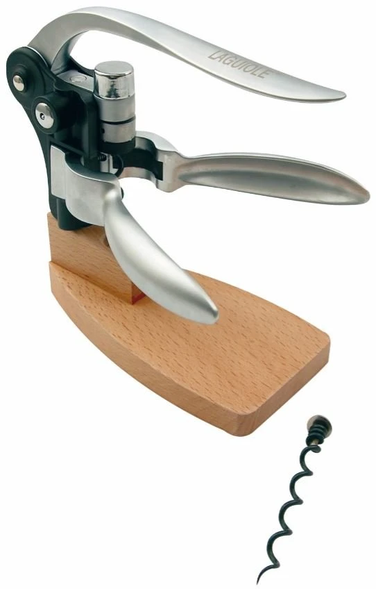 Laguiole Korkskruv i japansk zelkova på träställning 40268550 by Laguiole color Svart